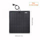 Lensun New 50W 12V ETFE Flexible Solar Panel, Lastest PERC 9BB Mono solar cells