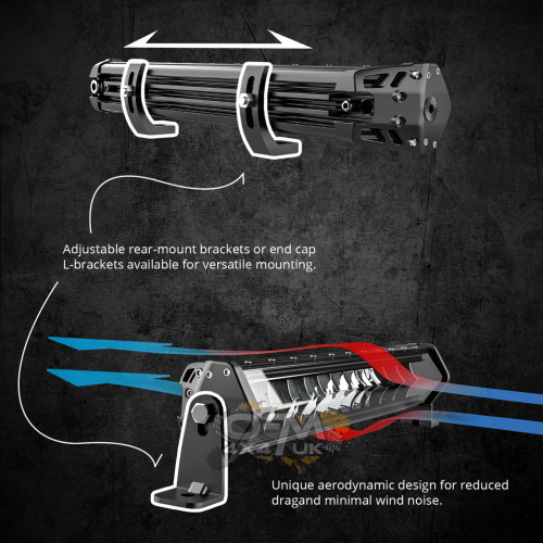 XK Glow SAR 90 Degree 1pc Search & Rescue Light Bar Kit