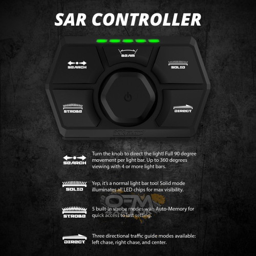 XK Glow SAR 90 Degree 1pc Search & Rescue Light Bar Kit