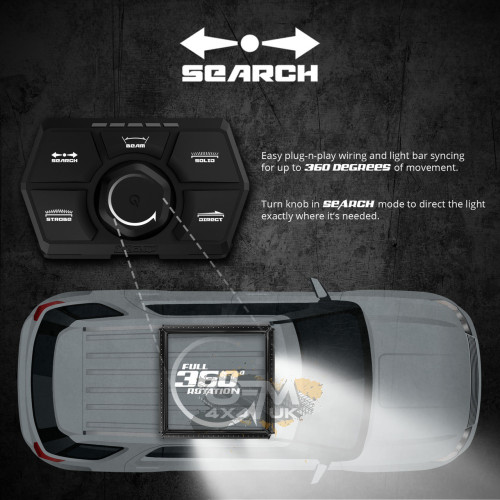 XK Glow SAR 90 Degree 1pc Search & Rescue Light Bar Kit