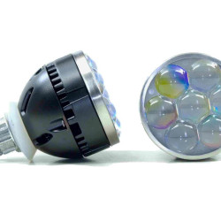 Profile Performance Bi-LED Hi-Lens (HiLENS-B) – LED High Beam Projectors (PAIR), 6000K, 5-Year Warranty