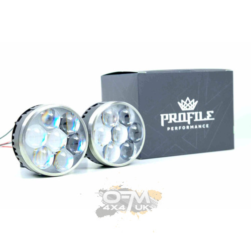 Profile Performance Bi-LED Hi-Lens (HiLENS-B) – LED High Beam Projectors (PAIR), 6000K, 5-Year Warranty Profile Performance Bi-LED Hi-Lens (HiLENS-B) – LED High Beam Projectors (PAIR), 6000K, 5-Year Warranty