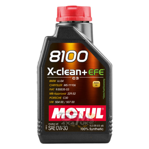Motul 8100 X-Clean + EFE 0W-30 1L Motul 8100 X-Clean + EFE 0W-30 1L