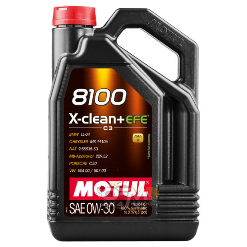 Motul 8100 X-Clean + EFE 0W-30 5L Motul 8100 X-Clean + EFE 0W-30 5L