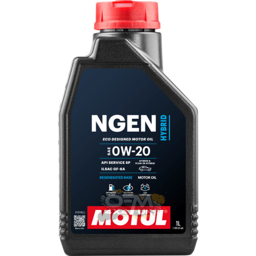 Motul NGEN Hybrid 0W-20 1L Motul NGEN Hybrid 0W-20 1L