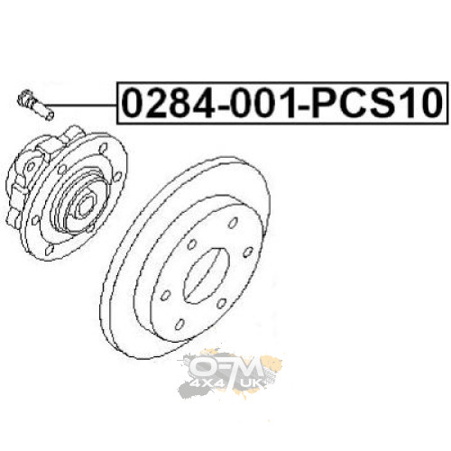 Febest Wheel stud for Nissan Elgrand Febest Wheel stud for Nissan Elgrand