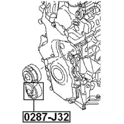 Febest Pulley tensioner kit for Nissan Elgrand