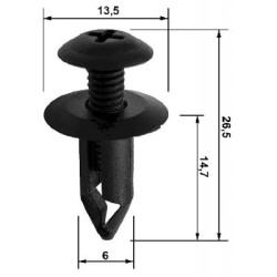 Febest Retainer clip for Nissan Elgrand