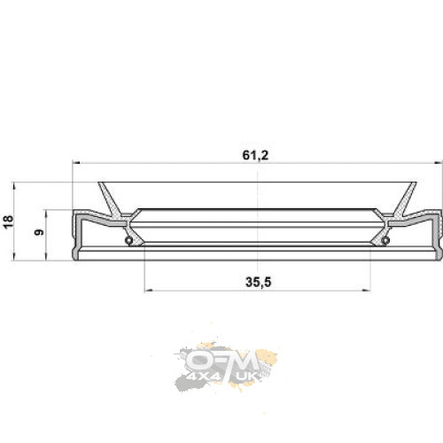 Febest Rear differential-pinion seal for Nissan Elgrand Febest Rear differential-pinion seal for Nissan Elgrand