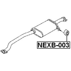 Febest Exhaust pipe support for Nissan Elgrand Febest Exhaust pipe support for Nissan Elgrand