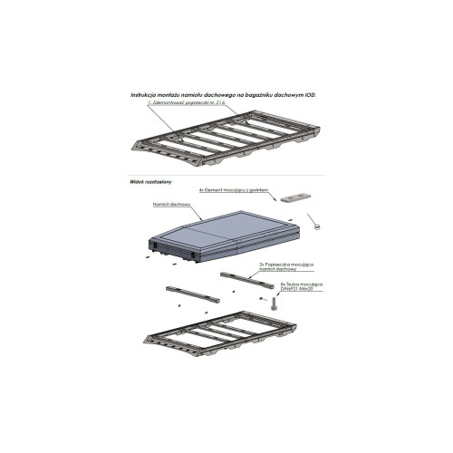 IOD Performance RoofTop Tent Mount for IOD Roof Racks