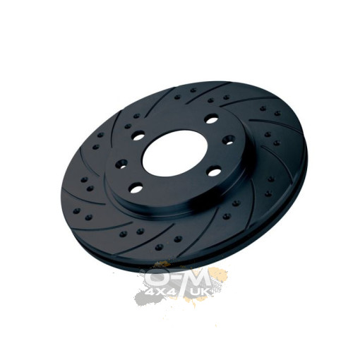 Black Diamond Combi Front Brake Discs for Nissan Patrol Y61