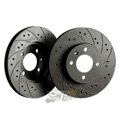 Black Diamond Combi Front Brake Discs for Nissan Patrol Y61