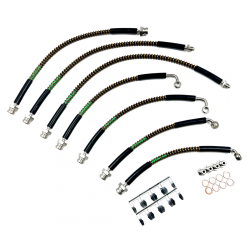 Stainless Braided Brake Lines Kit for Toyota Land Cruiser 80 Series (1990–1997) WITH ABS