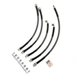 Stainless Braided Brake Lines Kit for Toyota Land Cruiser Prado 90 / 95 Series (1996–2003) KDJ / KZJ