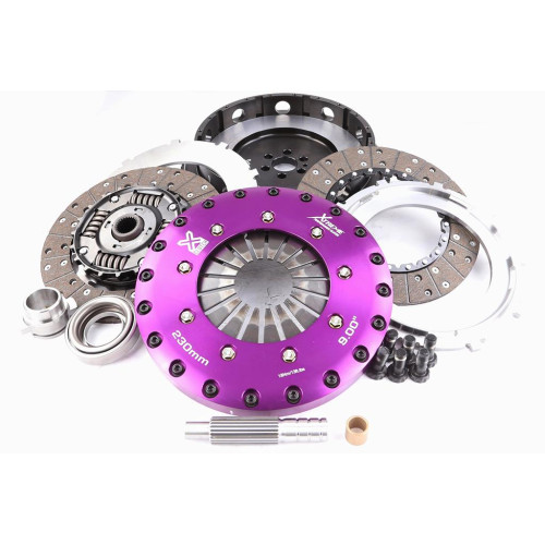 Xtreme Performance Clutch 230mm Sprung Hub Organic Twin Plate Clutch Kit with Flywheel 1000Nm for Nissan
