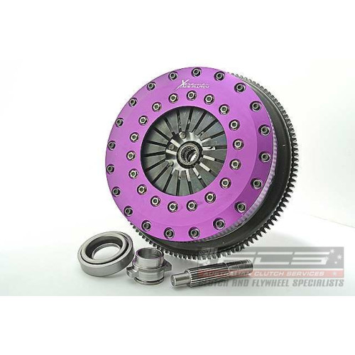 Xtreme Performance Clutch 230mm Carbon Twin Plate Clutch Kit with Flywheel 1670Nm for Nissan