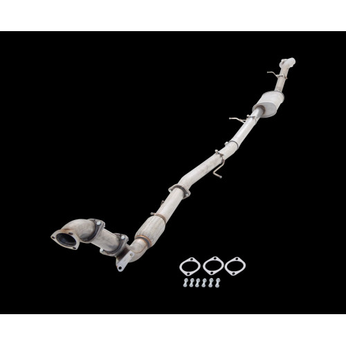 XForce 3 inch Turbo-Back System 409 Raw Stainless Steel Exhaust without Catalytic Converter for Ford Ranger