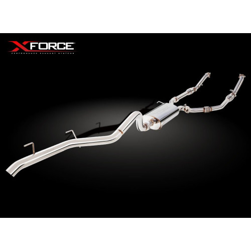 XForce 2.5 inch Turbo-Back System with Catalytic Converters 304 Stainless Steel Exhaust for Toyota Landcruiser 200
