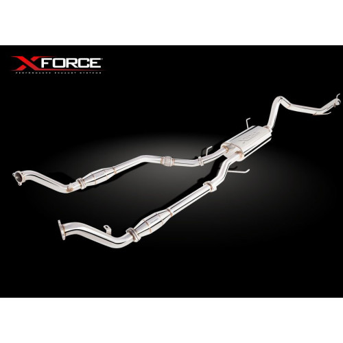 XForce 2.5 inch Turbo-Back System with Catalytic Converters 304 Stainless Steel Exhaust for Toyota Landcruiser 200