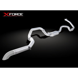 XForce 3 inch Turbo-Back System 409 Raw Stainless Steel Exhaust for Toyota Landcruiser 80