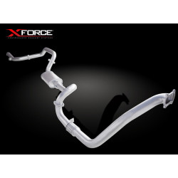 XForce 3 inch Turbo-Back System 409 Raw Stainless Steel Exhaust for Toyota Landcruiser 80