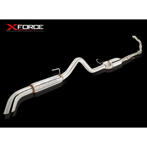 XForce 3 inch Turbo-Back System 409 Raw Stainless Steel Exhaust for Nissan Navara D40