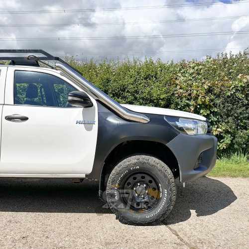 Stainless Steel Snorkel Mid Entry Kit 4" for Toyota Hilux MK8 2016–2020 Stainless Steel Snorkel Mid Entry Kit 4" for Toyota Hilux MK8 2016–2020