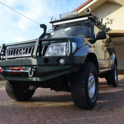 Fabryka 4x4 Front Steel Winch Bumper with Bullbar for Toyota Land Cruiser J90 96-99