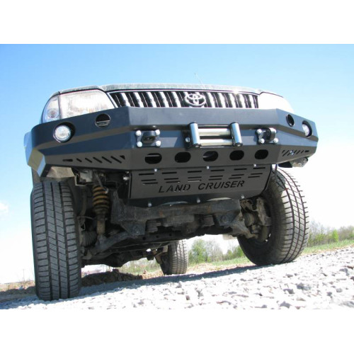 Fabryka 4x4 Front Steel Winch Bumper for Version With Plastic Wheel Arch Extensions Toyota Land Cruiser J90 99-02