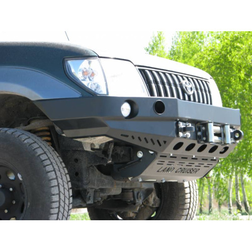 Fabryka 4x4 Front Steel Winch Bumper for Version With Plastic Wheel Arch Extensions Toyota Land Cruiser J90 99-02