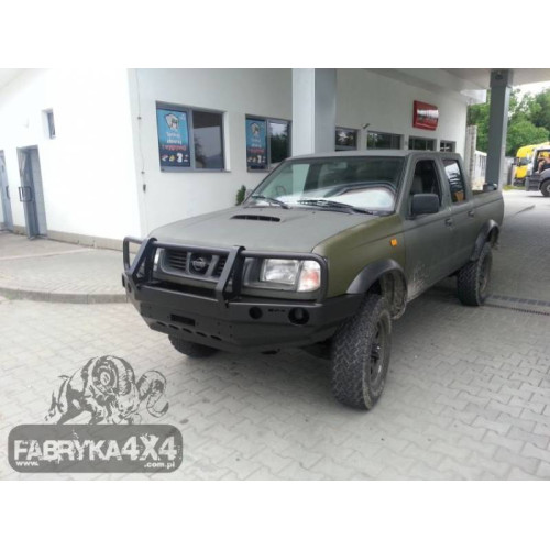 Fabryka 4x4 Front Steel Winch Bumper with Bullbar for Nissan Navara D22 1997-2000
