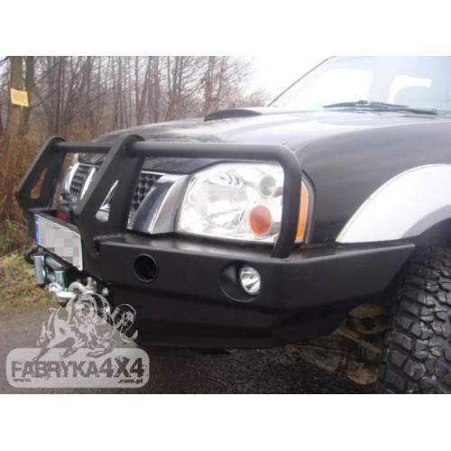 Fabryka 4x4 Front Steel Winch Bumper with Bullbar for Nissan Navara D22 2001-2004