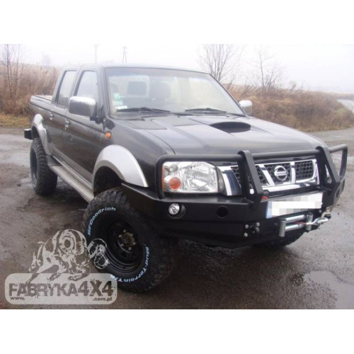 Fabryka 4x4 Front Steel Winch Bumper with Bullbar for Nissan Navara D22 2001-2004