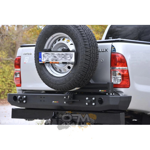 Rear Bumper with Carrier Mounts Toyota Hilux (2005–2015) – Fabryka 4x4 (Wheel & Canister Ready)