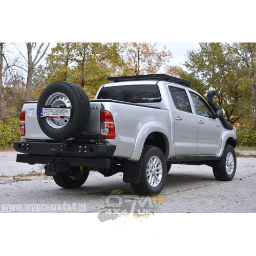 Rear Bumper with Carrier Mounts Toyota Hilux (2005–2015) – Fabryka 4x4 (Wheel & Canister Ready)