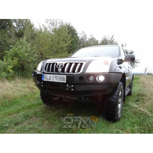 F4x4 Front Bumper Without Bullbar For The Version With Plastic Wheelcase Extensions Toyota Land Cruiser J120 02-09