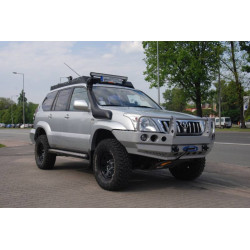 F4x4 Front Bumper With Bullbar For Version With Plastic Wheelcase Extensions Toyota Land Cruiser J120 02-09