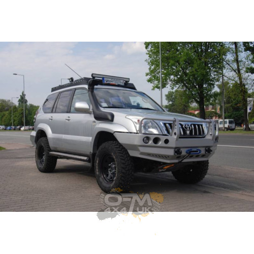 F4x4 Front Bumper With Bullbar For Version With Plastic Wheelcase Extensions Toyota Land Cruiser J120 02-09
