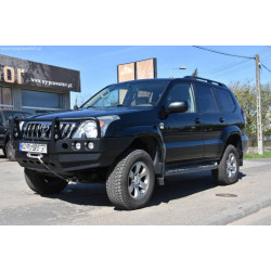 F4x4 Front Bumper With Bullbar For Version With Plastic Wheelcase Extensions Toyota Land Cruiser J120 02-09
