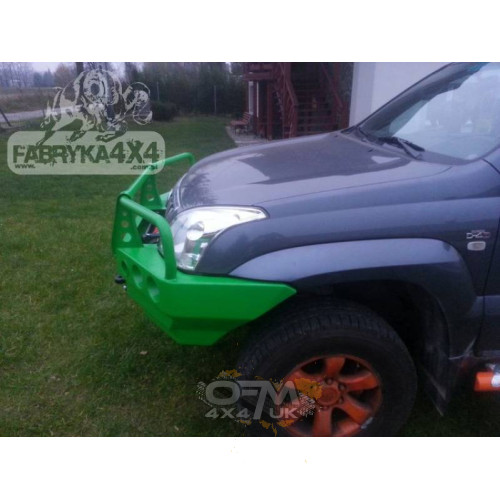 F4x4 Front Bumper With Bullbar For Version With Plastic Wheelcase Extensions Toyota Land Cruiser J120 02-09