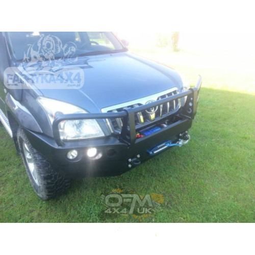 F4x4 Front Bumper With Bullbar For Version With Plastic Wheelcase Extensions Toyota Land Cruiser J120 02-09