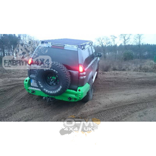 F4x4 Rear Bumper For Version With Plastic Wheelcase Extensions Toyota Land Cruiser J120 02-09
