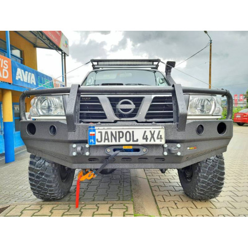 Fabryka 4x4 Front Steel Winch Bumper with Bullbar for Nissan Patrol Y61