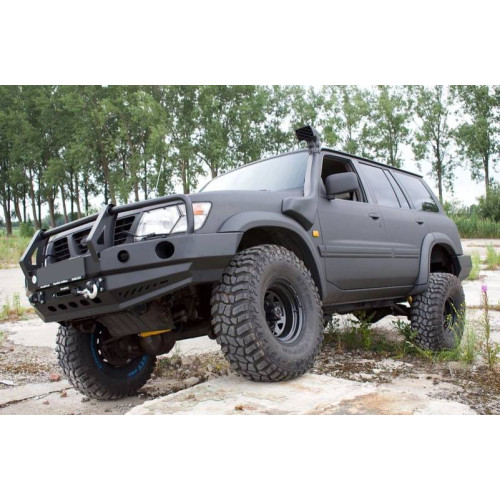 Fabryka 4x4 Front Steel Winch Bumper with Bullbar for Nissan Patrol Y61