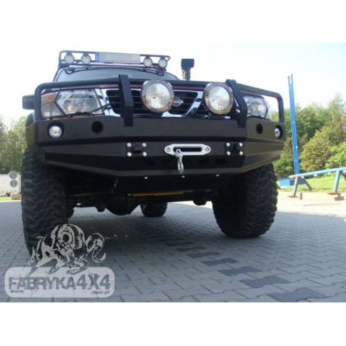 Fabryka 4x4 Front Steel Winch Bumper with Bullbar for Nissan Patrol Y61