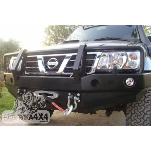 Fabryka 4x4 Front Steel Winch Bumper with Bullbar for Nissan Patrol Y61