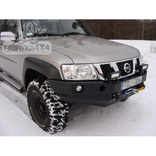Fabryka 4x4 Front Steel Winch Bumper for Nissan Patrol Y61 GU4