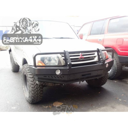 Fabryka 4x4 Front Winch Bumper with Bullbar for Mitsubishi Pajero Iii 1999-2006