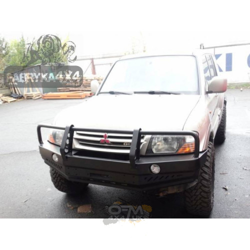 Fabryka 4x4 Front Winch Bumper with Bullbar for Mitsubishi Pajero Iii 1999-2006